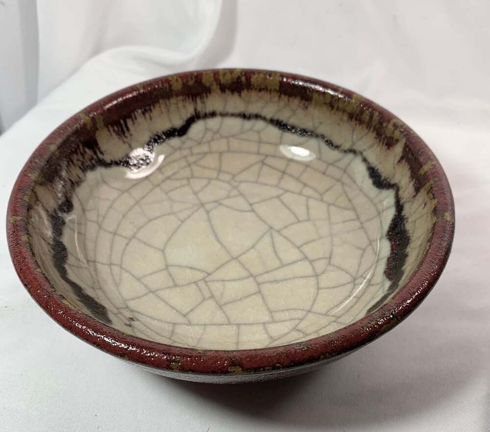Pier One Crackle Bowl 6 3/4 inch